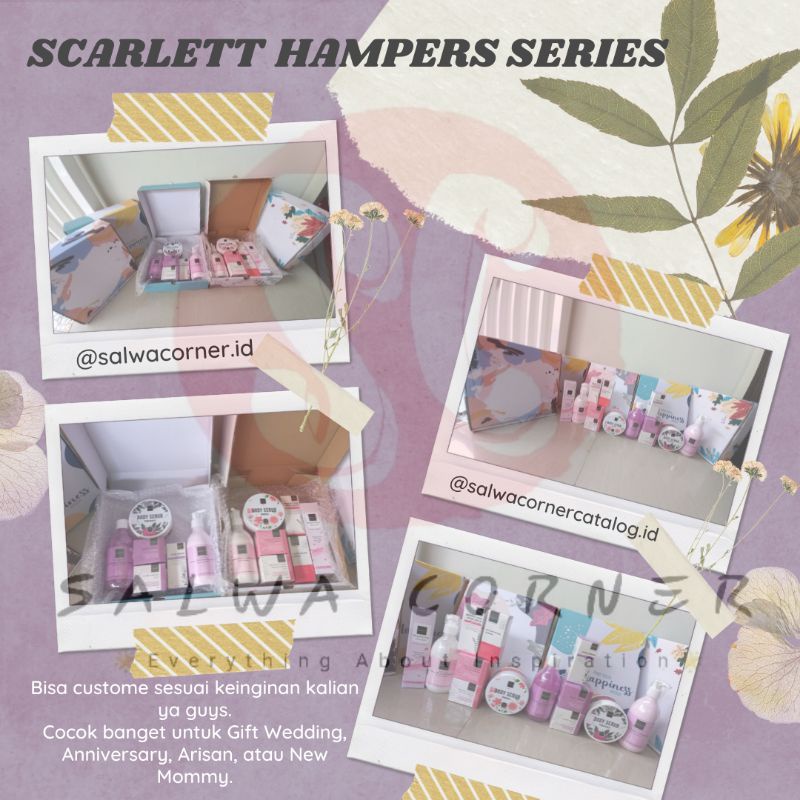 PAKET HAMPERS/SESERAHAN/HADIAH Scarlett Whitening/Kado Gift Box Lucu