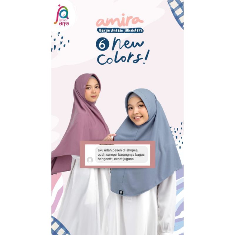 2kg Bergo Amira pet Antem by Jilbab Afra