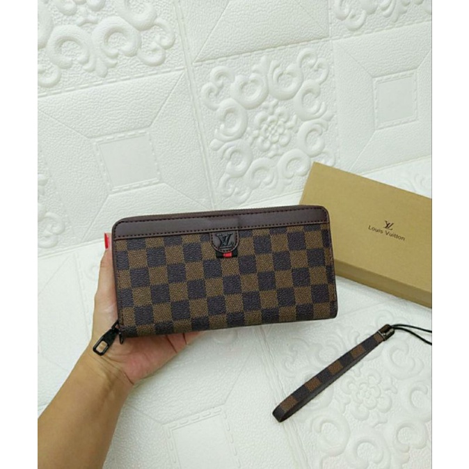 Dompet  1Sleting Wanita Asli Import Free Tali Pendek