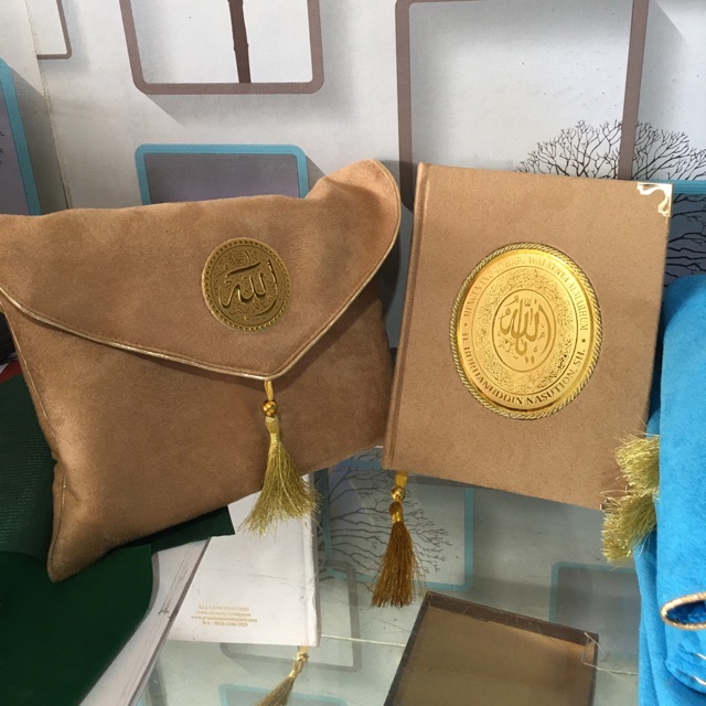 Cetak yasin paket dompet (Bludru Sued)