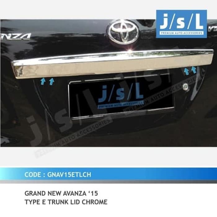 TYPE E TRUNK LID GRAND NEW AVANZA 2015 CHROME