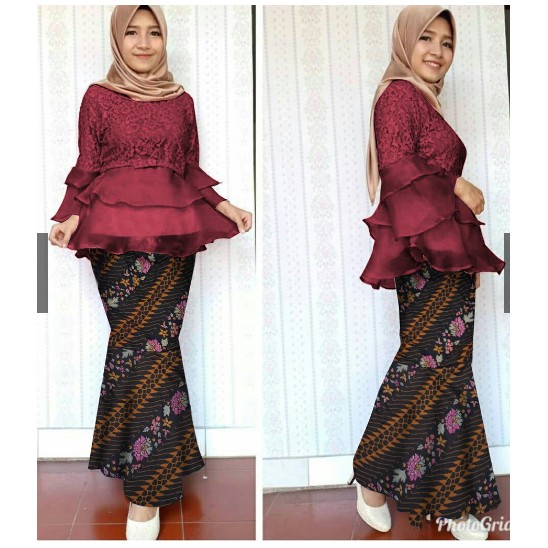  Kebaya  Modern Hijab  Remaja  Style Modis Cantik Brokat 