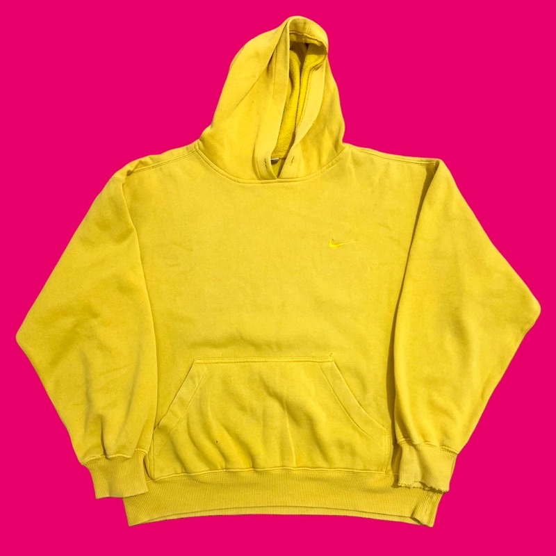 hoodie nike yellow tonal distressed asian tag
