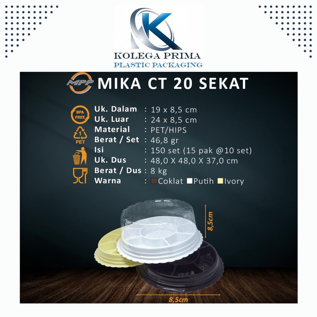 MIKA TUMPENG SEKAT/ CT 20 SEKAT/ MIKA TUMPENG MURAH ISI 10PCS