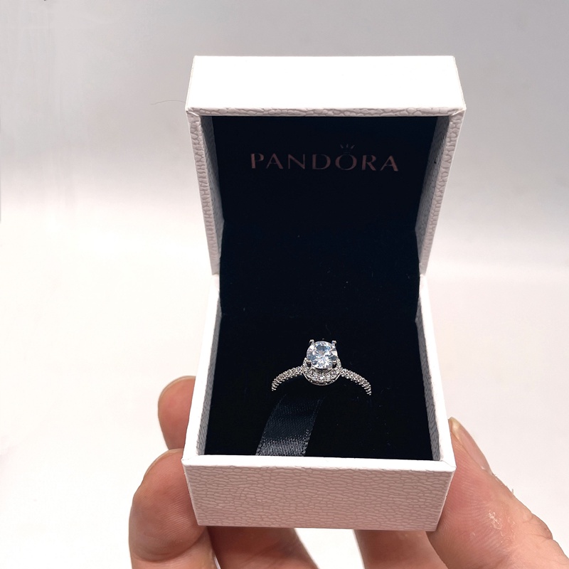 Pandora Cincin Sterling Silver 925 Dengan Cubic Zirconia Untuk Wanita