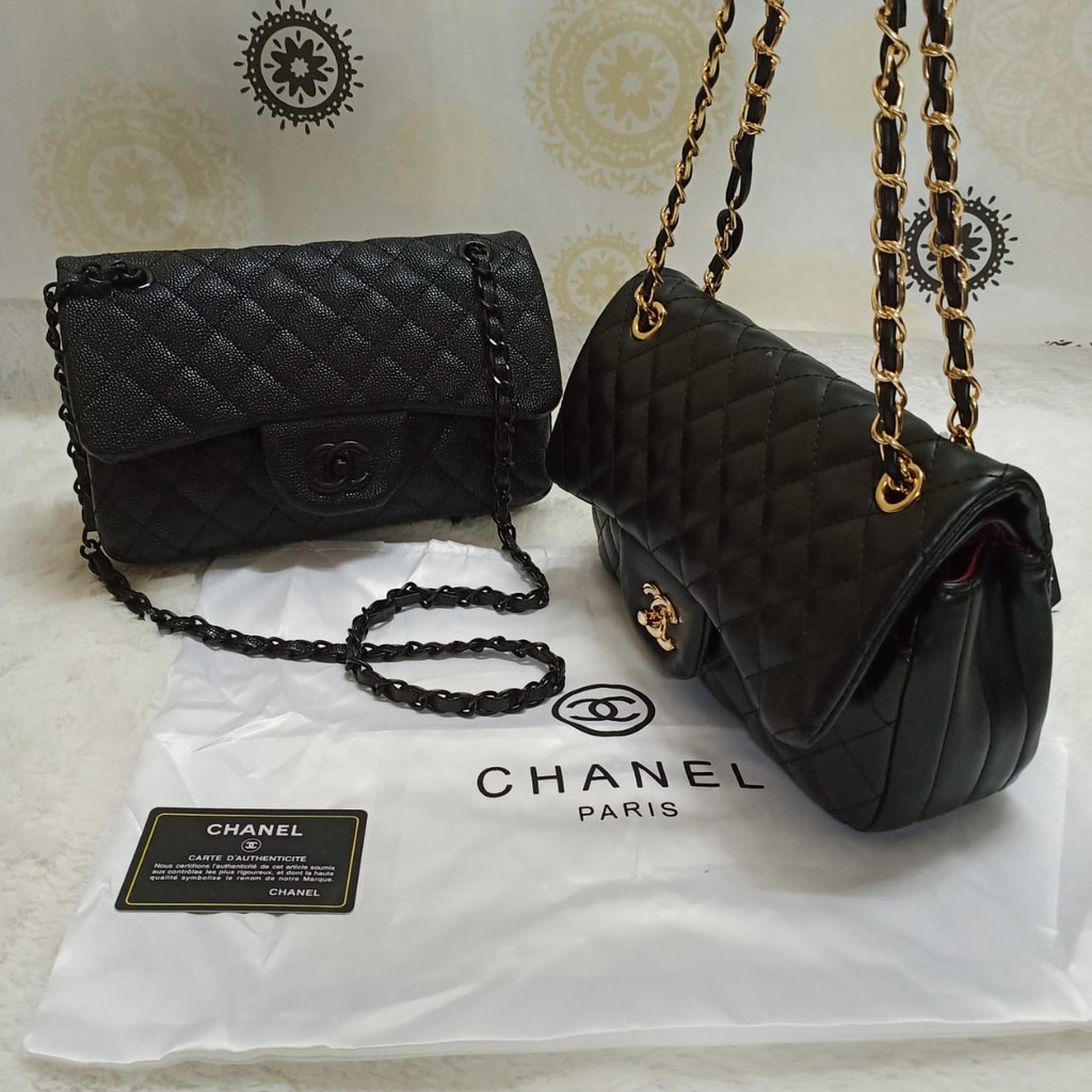 Ready Tas  Wanita Import Ch4n3l Tas  Kulit Ch4n3l Caviar 