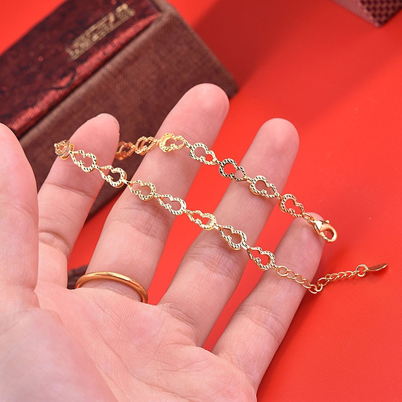 Gelang Bentuk Kotak Bahan Stainless Steel Lapis Silver Untuk Wanita