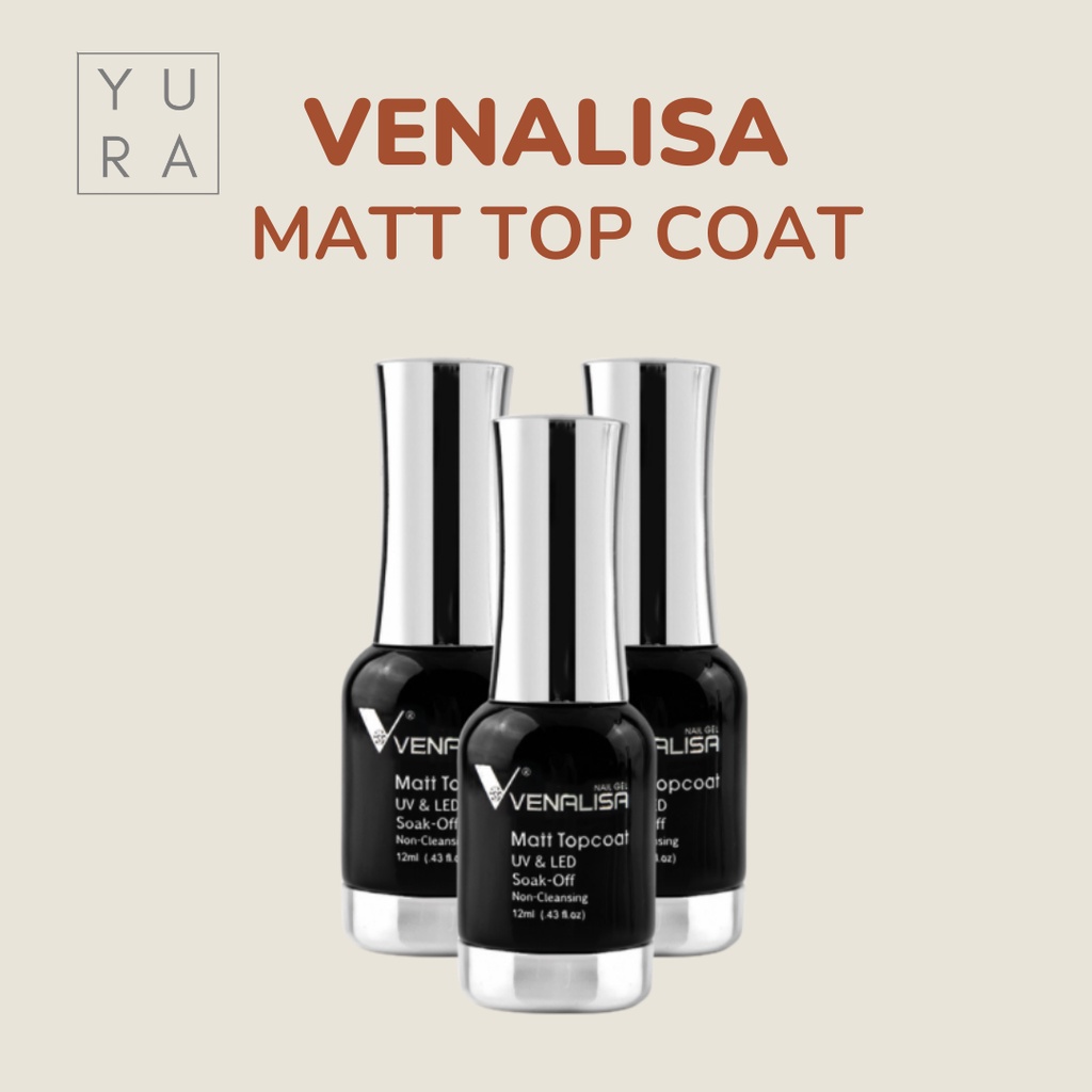 Venalisa Essential Primer/ Base Coat / Top Coat / Top Tempered /Top Matte 12 ml UV LED Kutek Gel Polish