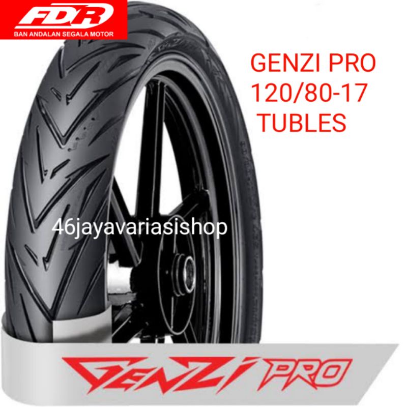 BAN LUAR TUBLES FDR GENZI PRO RING 17 UKURAN 120/80-17 TUBLES ORIGINAL FDR 120 80 17