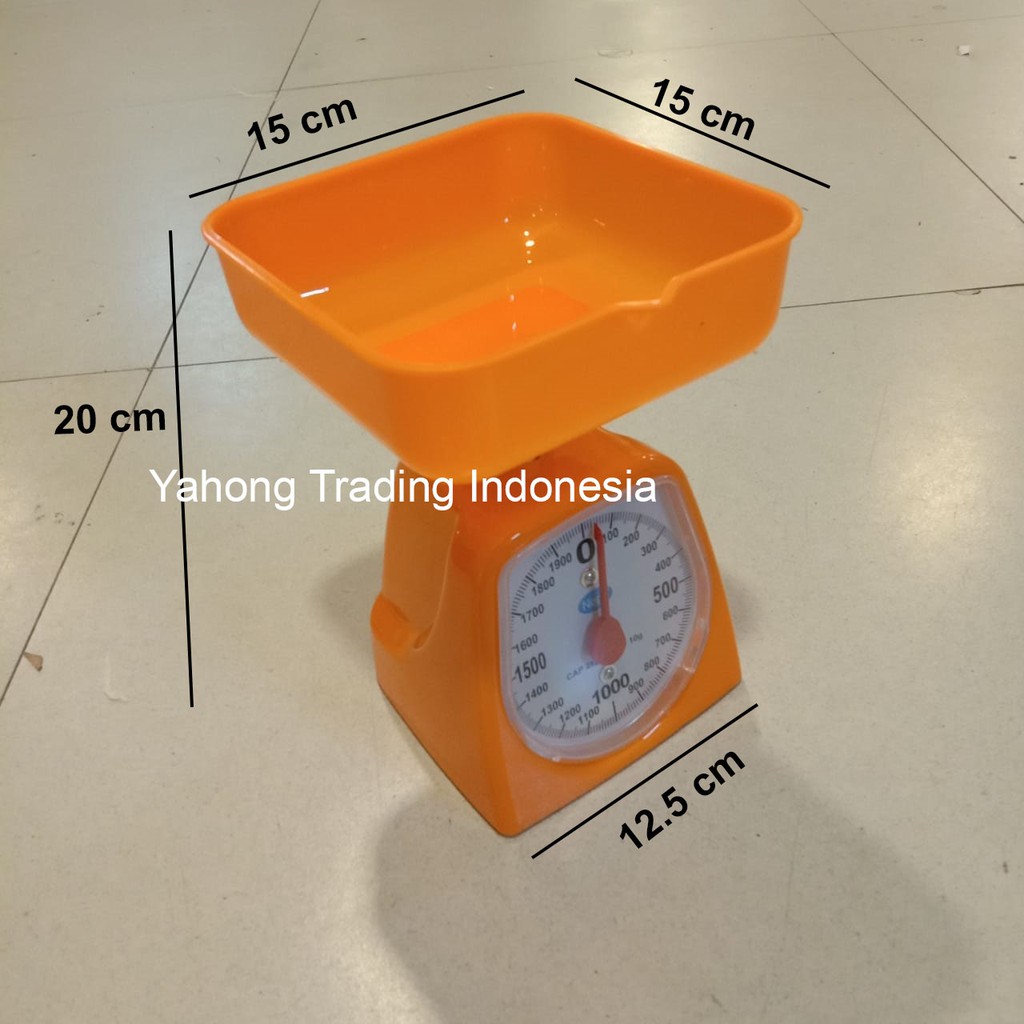 Timbangan Jarum Manual Mangkok Timbangan Kue Makanan Dapur 2kg