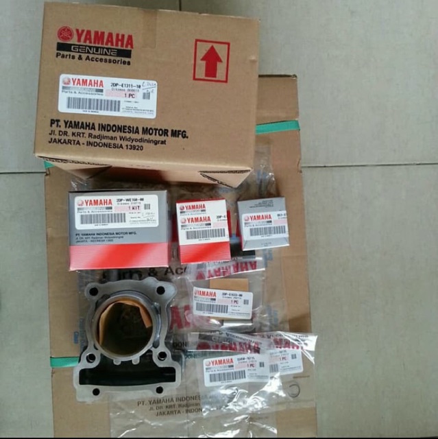 BLOK SEHER SET PISTON KIT NMAX N MAX AEROX 155 ASLI ORI YAMAHA 2DP E1311 10 &amp; 2DP WE160 00