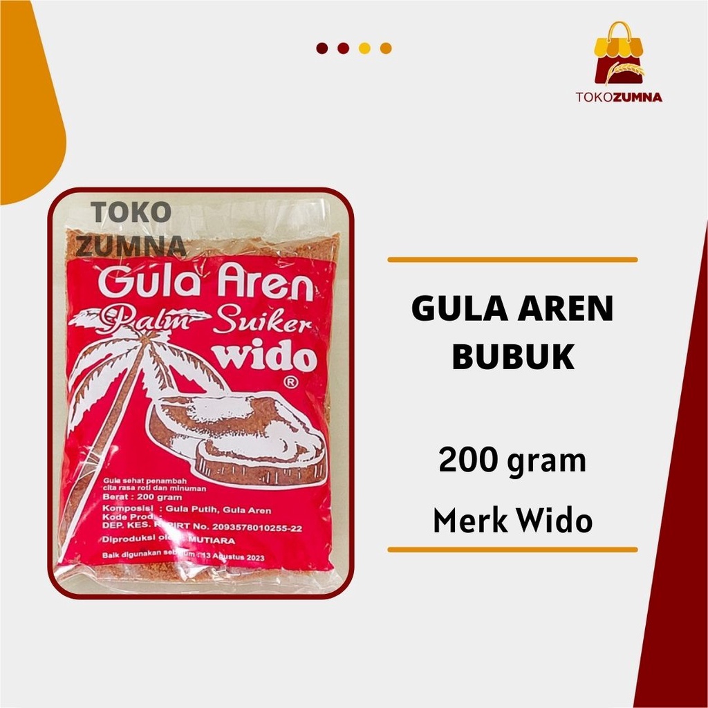 

Gula Aren Bubuk Merk Wido 200gram