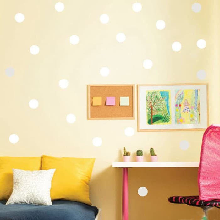 Geometric Polka Dots Vinyl Wall Decals (54pcs)