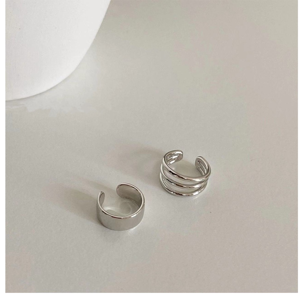 Anting Klip Tanpa Tindik Gaya Retro Korea Untuk Wanita