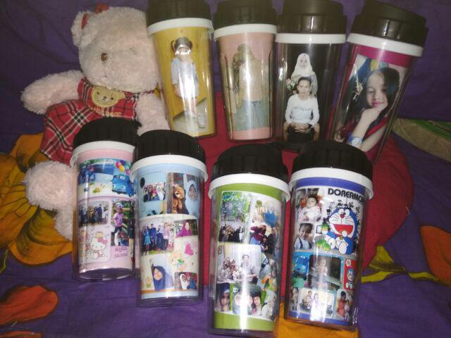 Tumbler Plastik Custom Murah Free Design