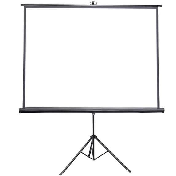 Layar Projector 96inci Tripot 245x245CM - Layar Projector 96&quot; Tripot - Layar Screen Projector 96&quot;