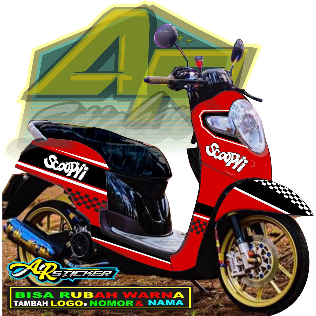 Decal scoopy Decal Scoopy full body Full Blok Decal Scopy Dekal New Fi 2017 2018 2019 2020 Simple