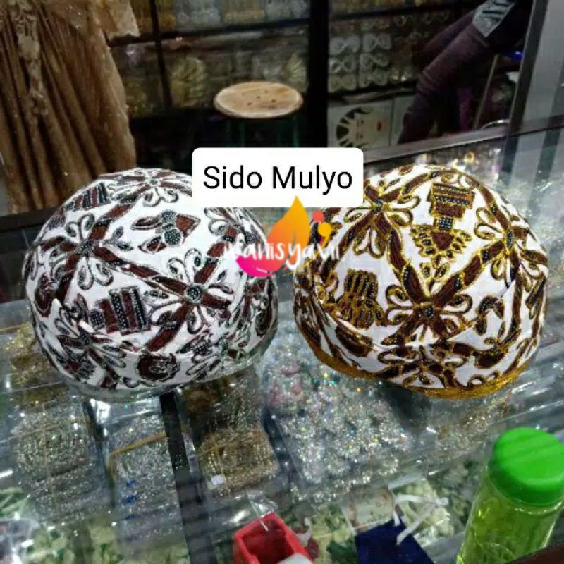 Blangkon Pengantin Prodo SOLO/ SUNDA, Motif Sido mulyo