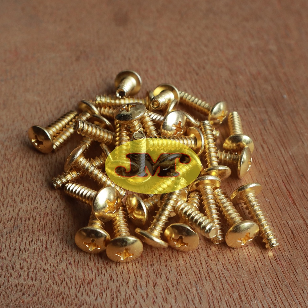 Baut Body Atau Bodi Skrup Variasi Model Cacing Yamaha Honda Bahan Stainless Plating Gold Atau Emas U