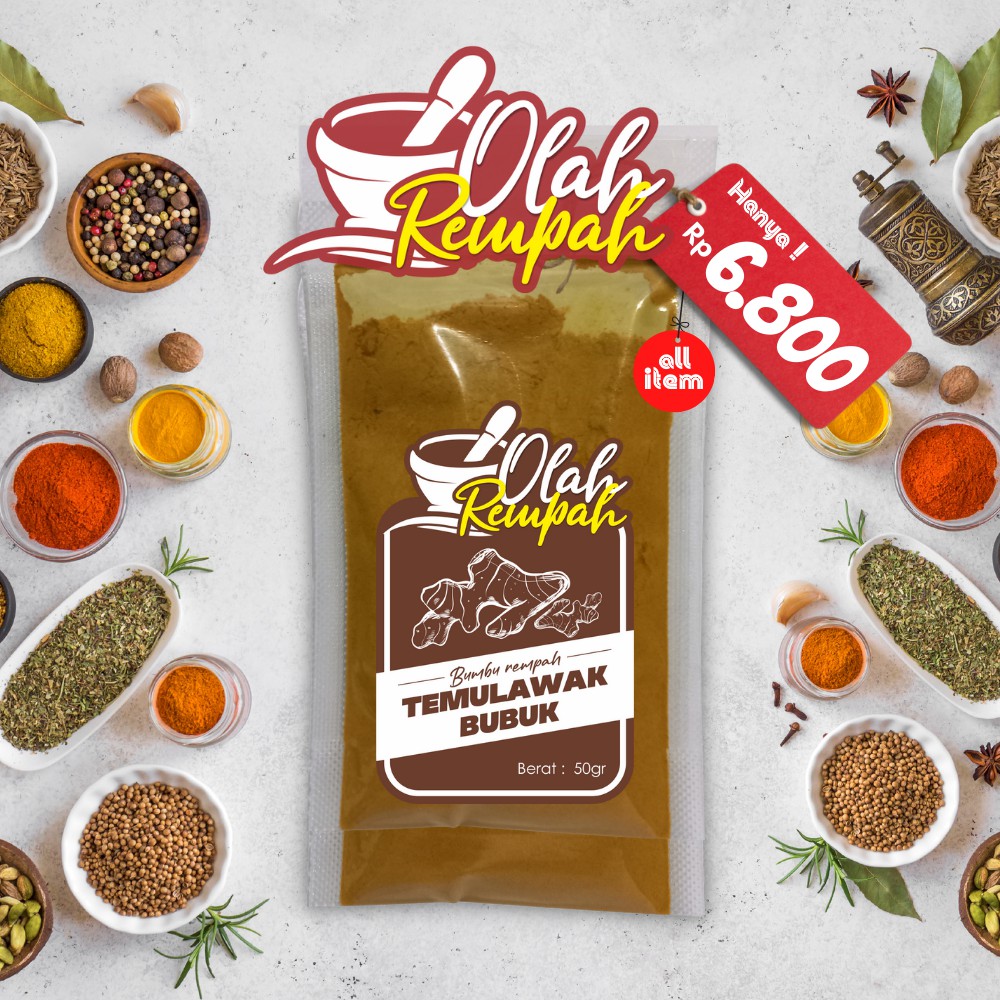 

[Olah Rempah] Jamu Temulawak Bubuk Temulawak Kering Jamu Godog Jamu Herbal Empon Empon Temulawak Segar