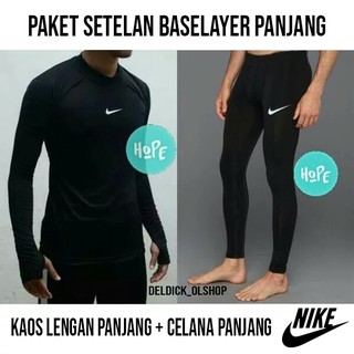 Jual Baju Manset Legging Baselayer Panjang Dan Celana Pendek Drifit