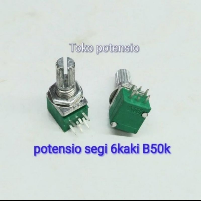 POTENSIO SEGI 6KAKI B50K HIJAU