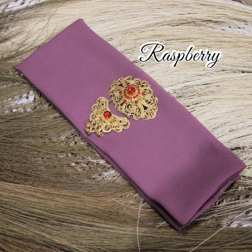 Selendang Sifon Hycon | Selendang Bali | Senteng-Rasberry
