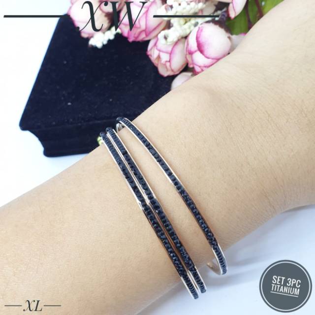 Gelang titanium set 3 G01035