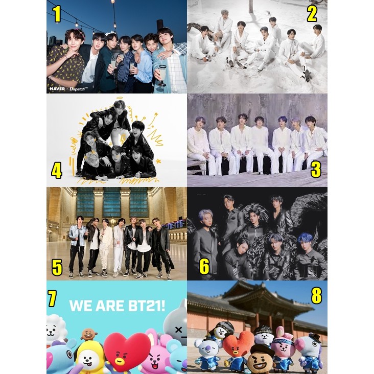 FABRIC POSTER KATALOG - POSTER KAIN  KPOP BTS BT21 EXO NCT UKURAN 100X150 CM