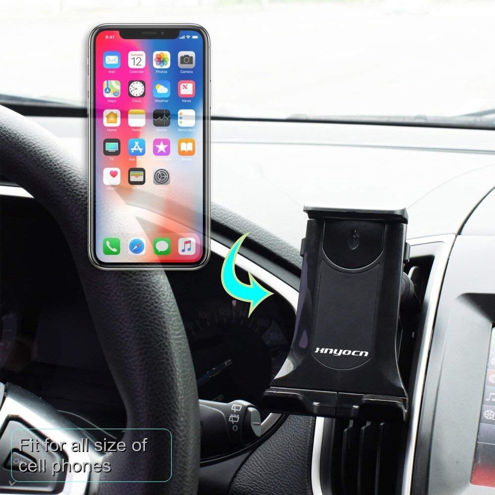 Car tablet holder   Car vent double bracket    Car vent pc bracket   Car phone holder    Mobile phone holder for car vent    Stretching mobile phone holder   Suitable for 4 to 12.9 inches ipad mini Pro Air Samsung Galaxy Tab Xiaomi Huawei