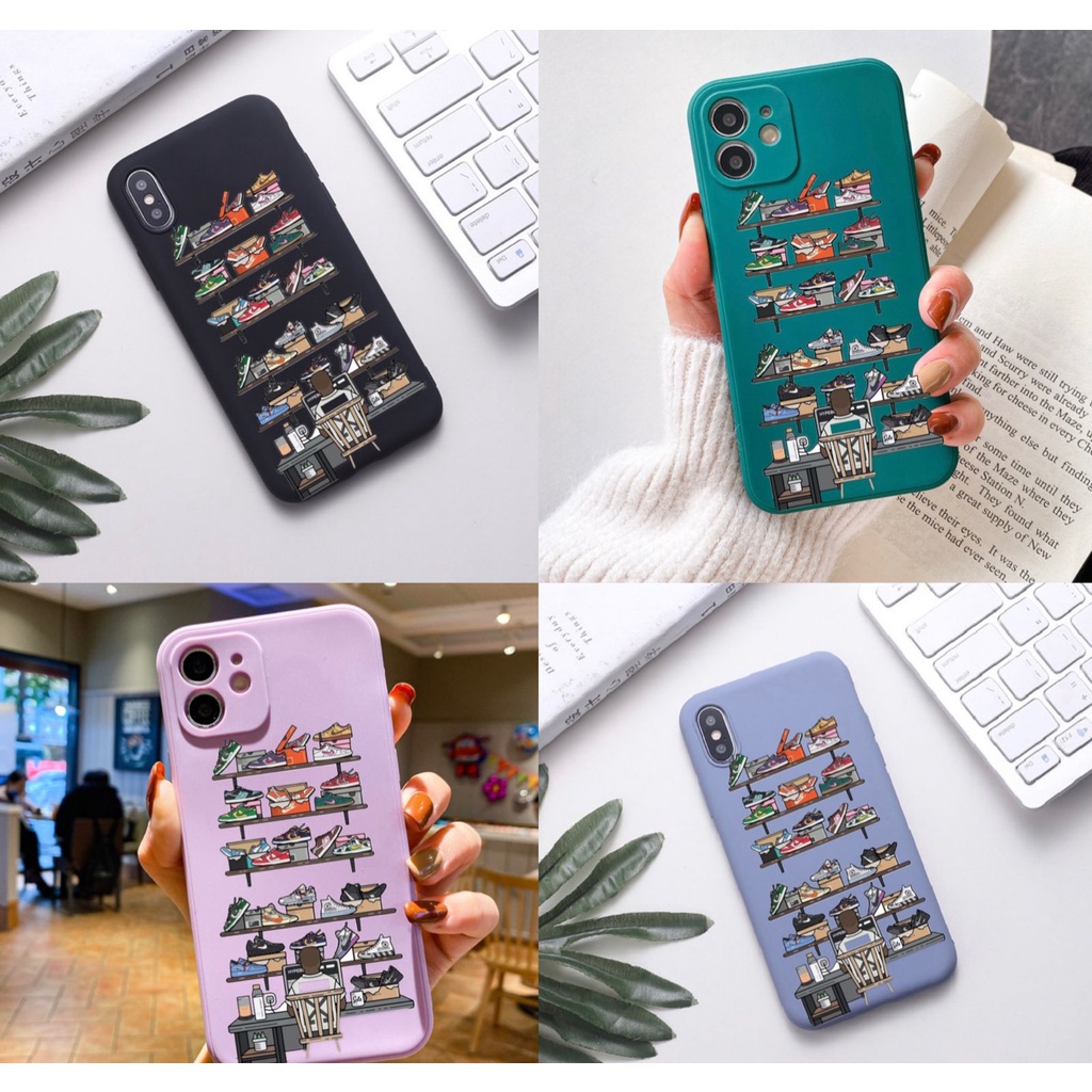 BB06 Casing Warna Sepatu Keren Softcase for Infinix Hot 8 9 10 10s 10t 11 11s 20 20i NFC 12 12i Pro Note Play Smart 3+ 4 5 6 6+ HD