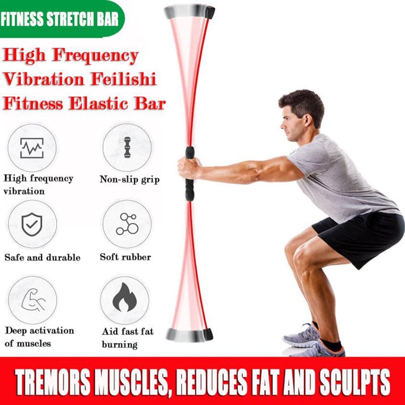 Detachable Flexi bar Elastic Rod Fitness