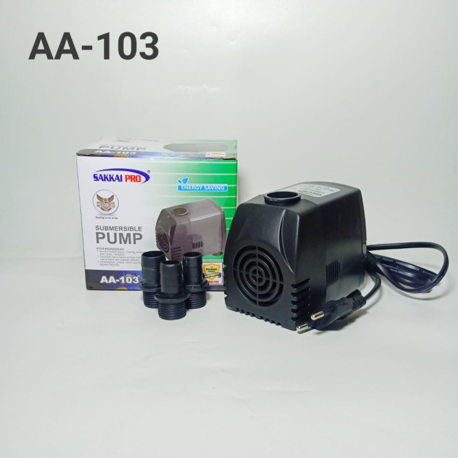 AA103 Sakkai Pro Pompa Aquarium Submersible Pump Celup AA 103