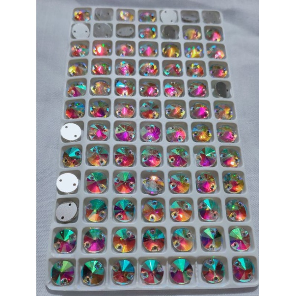 DIAMON BULAT KACA 8MM 1Papan(84pcs)