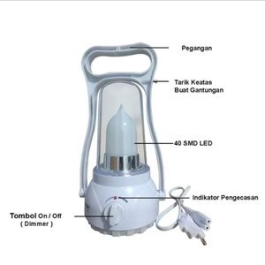 LAMPU EMERGENCY SURYA SHL L3903 SMD LED LAMPU DARURAT LAMPU LENTERA