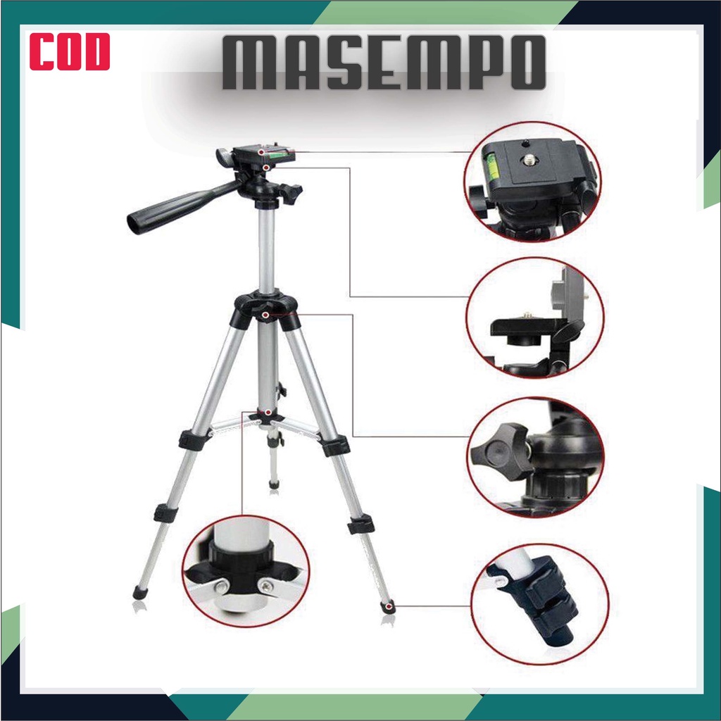 Tripod Weifeng 1M 3110/Tripod 1M Bahan Aluminium + Holder U &amp; Sarung