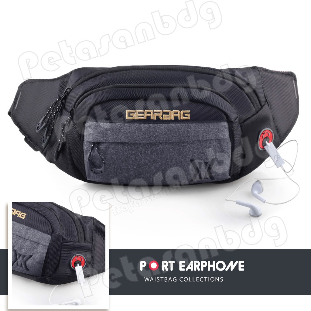 PTS - Tas Pinggang Gear Bag - Thunder Waistbag WITH EARPHONE HOLE -13093 PTS