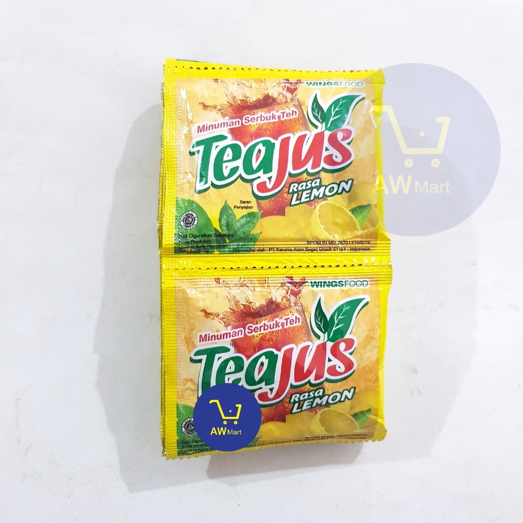 TEA JUS RENCENG (7 GRAM X 10'S) - GULA BATU/APEL/MELATI/LEMON