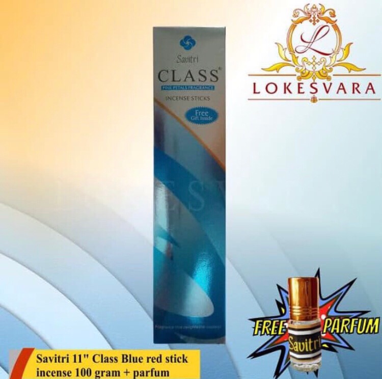 Yang Dicari] Dupa Hio Wangi Harum India Savitri 11inch Stick Incense Class Blue
