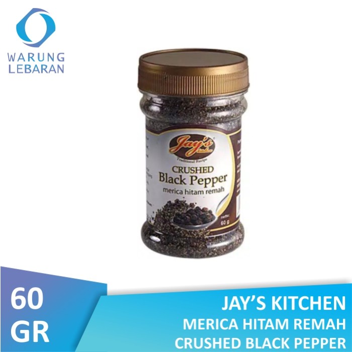 

Jay's Kitchen Crushed Black Pepper 60 gr - Merica Hitam Remah
