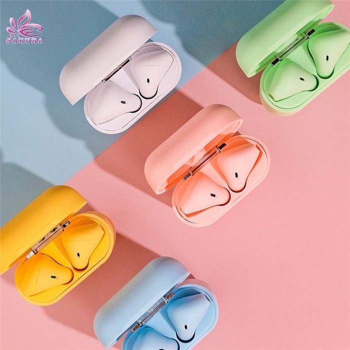 HEADSET / HANDSFREE i12 MACARON / MACARON MATE COLOR HIFI EXTRA BASS