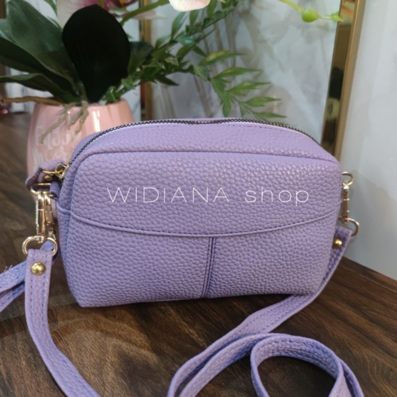 (Solarlight Bag) Tas Selempang Wanita Papirut Bapao kulit jeruk tebal  Terbaru 2025