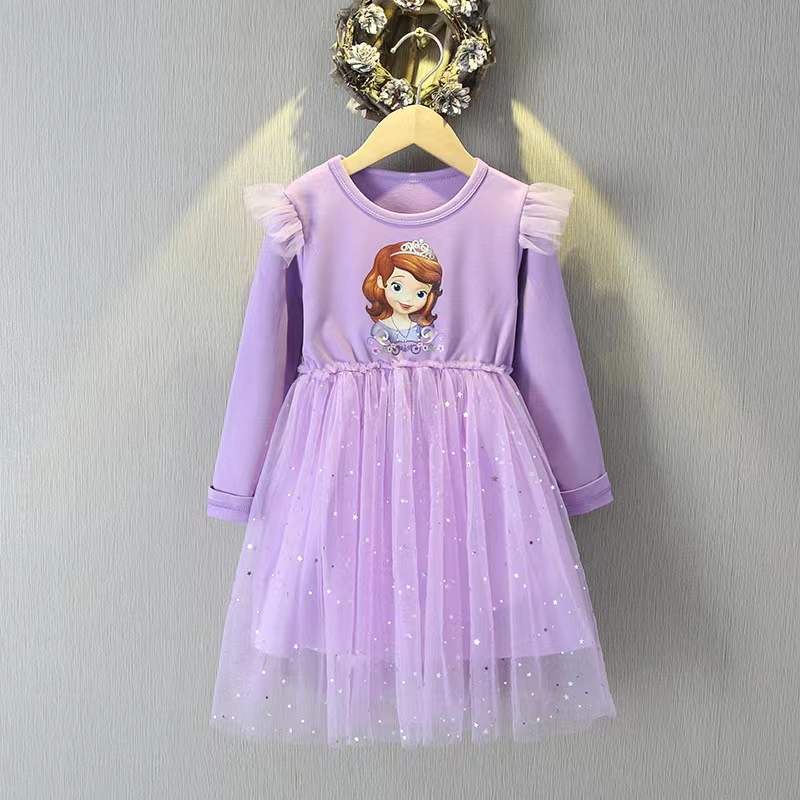 Dress Anak Bayi Frozen 2 Princess Elsa Tutu Cute Import 2-8 Tahun