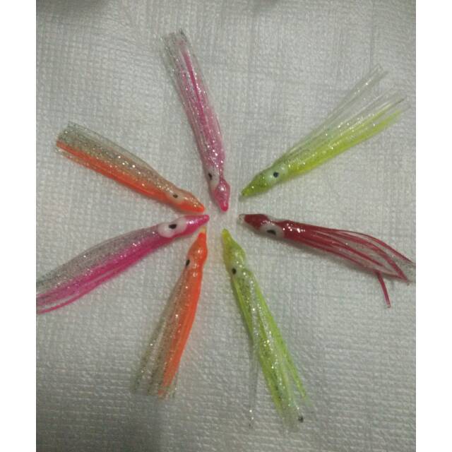 Umpan karet cumi cumi 8cm / 7cm