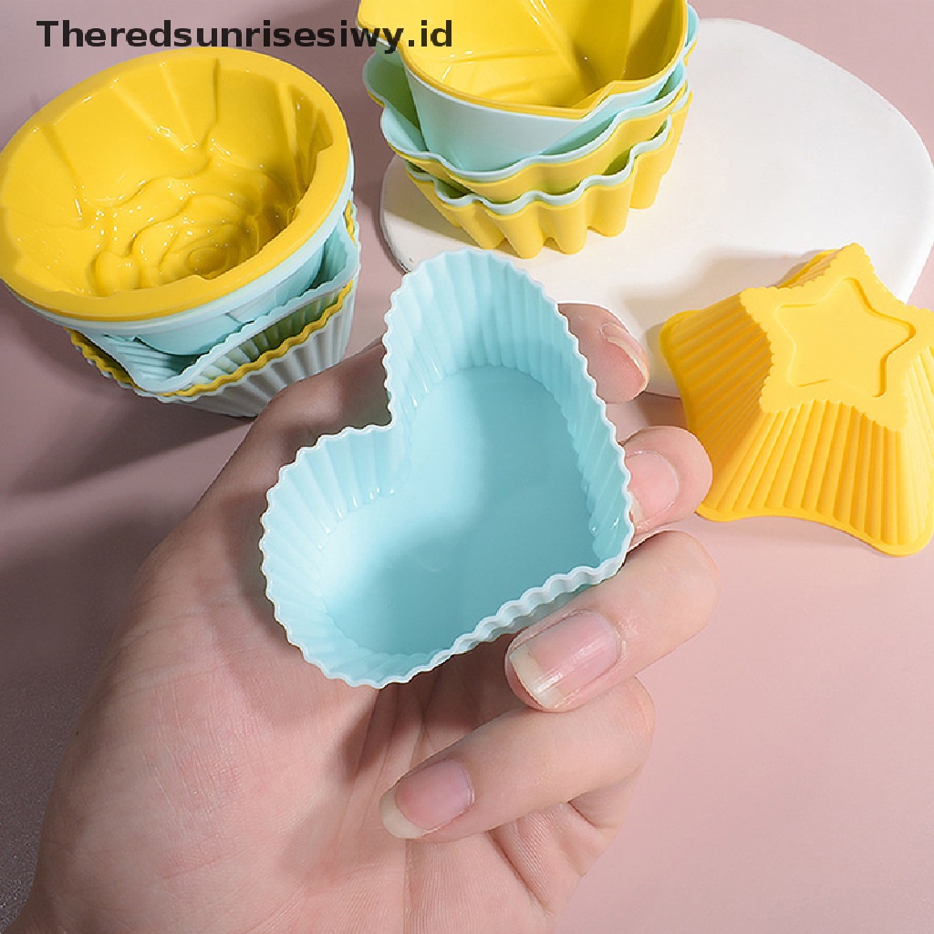 # Alat Rumah Tangga # 1pc Cetakan Kue Muffin Bahan Silikon Tahan Panas Dapat Digunakan Kembali