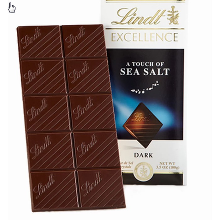 

Lindt Excellence A Touch Of Sea Salt Dark Chocolate Coklat Bar 100 gram