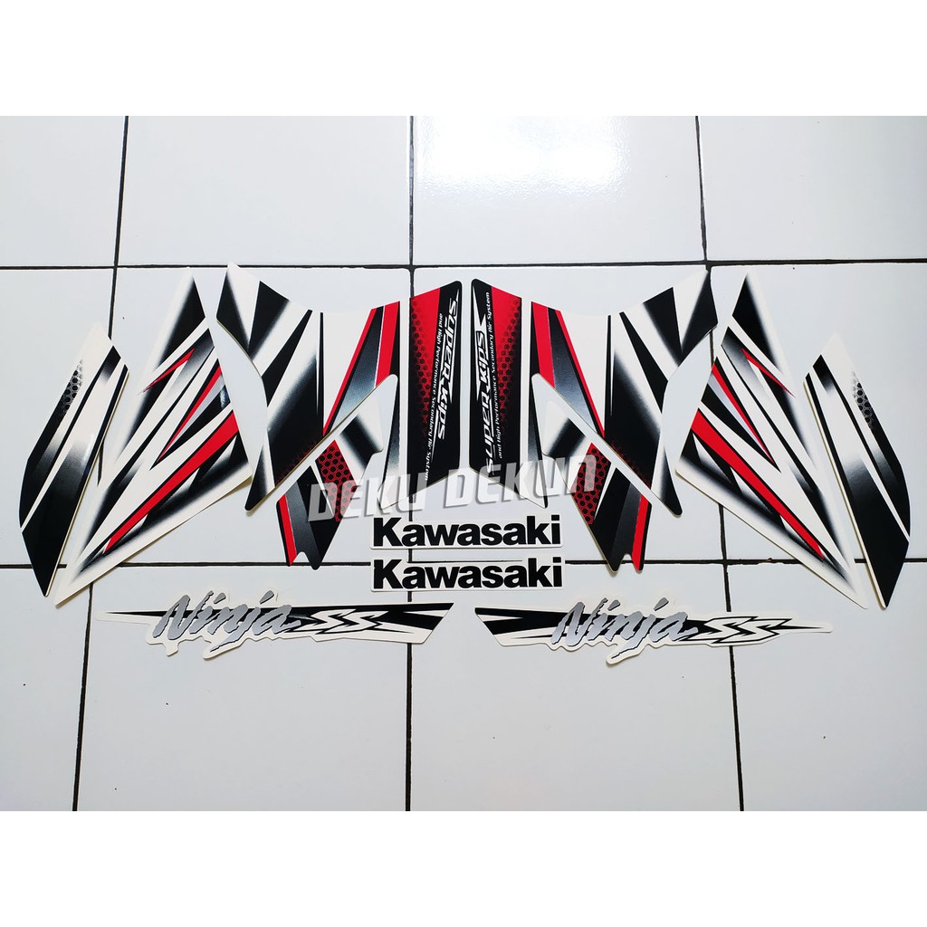 Striping Ninja Ss 2013 Variasi Warna Putih Stiker Ninja Ss 2013 Warna Putih