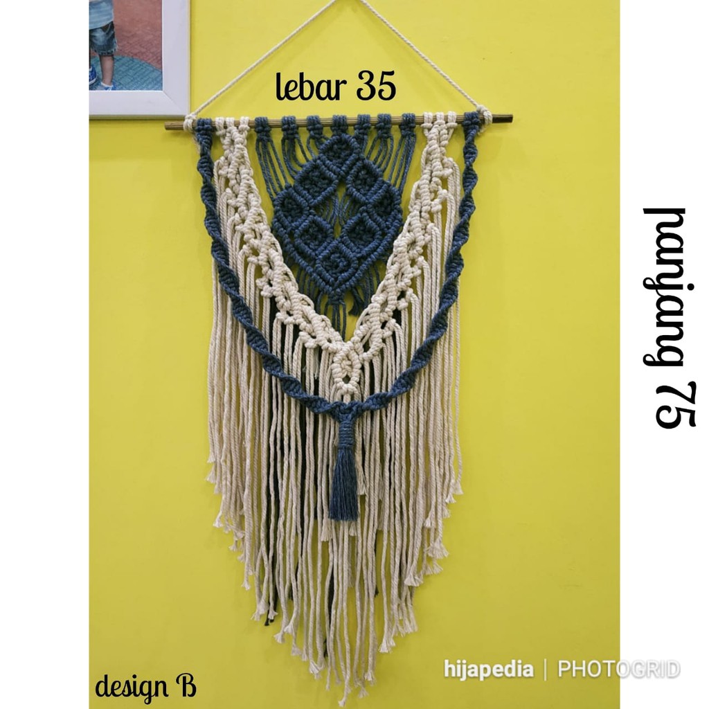 Hiasan dinding macrame/wall hanging makrame rajut decor