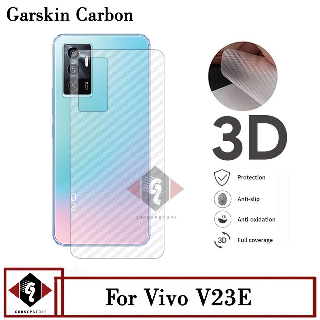 Promo Garskin Vivo V23e Skin Carbon Hydrogel  Back Skin Pelindung Belakang Hp
