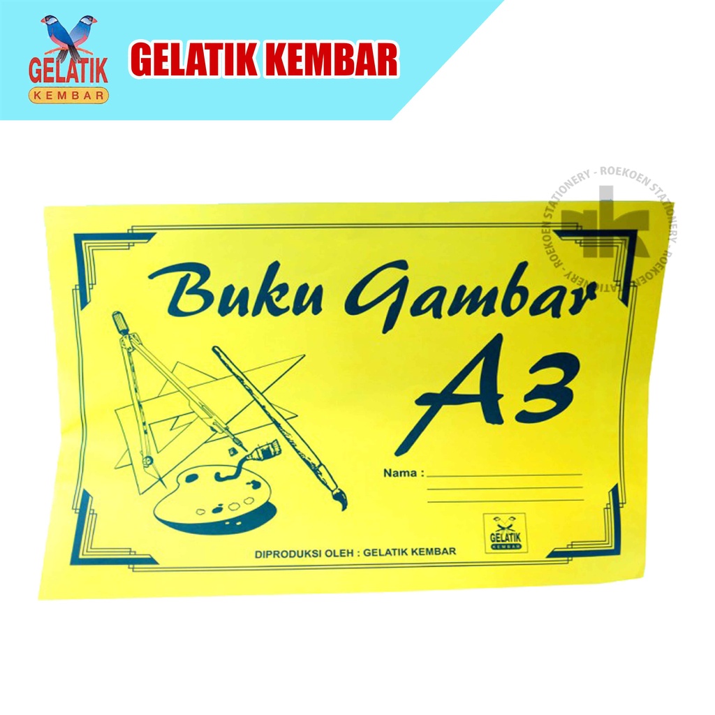 

Gelatik Kembar BC Buku Gambar A3 BC / Buram 100gsm 6 lembar